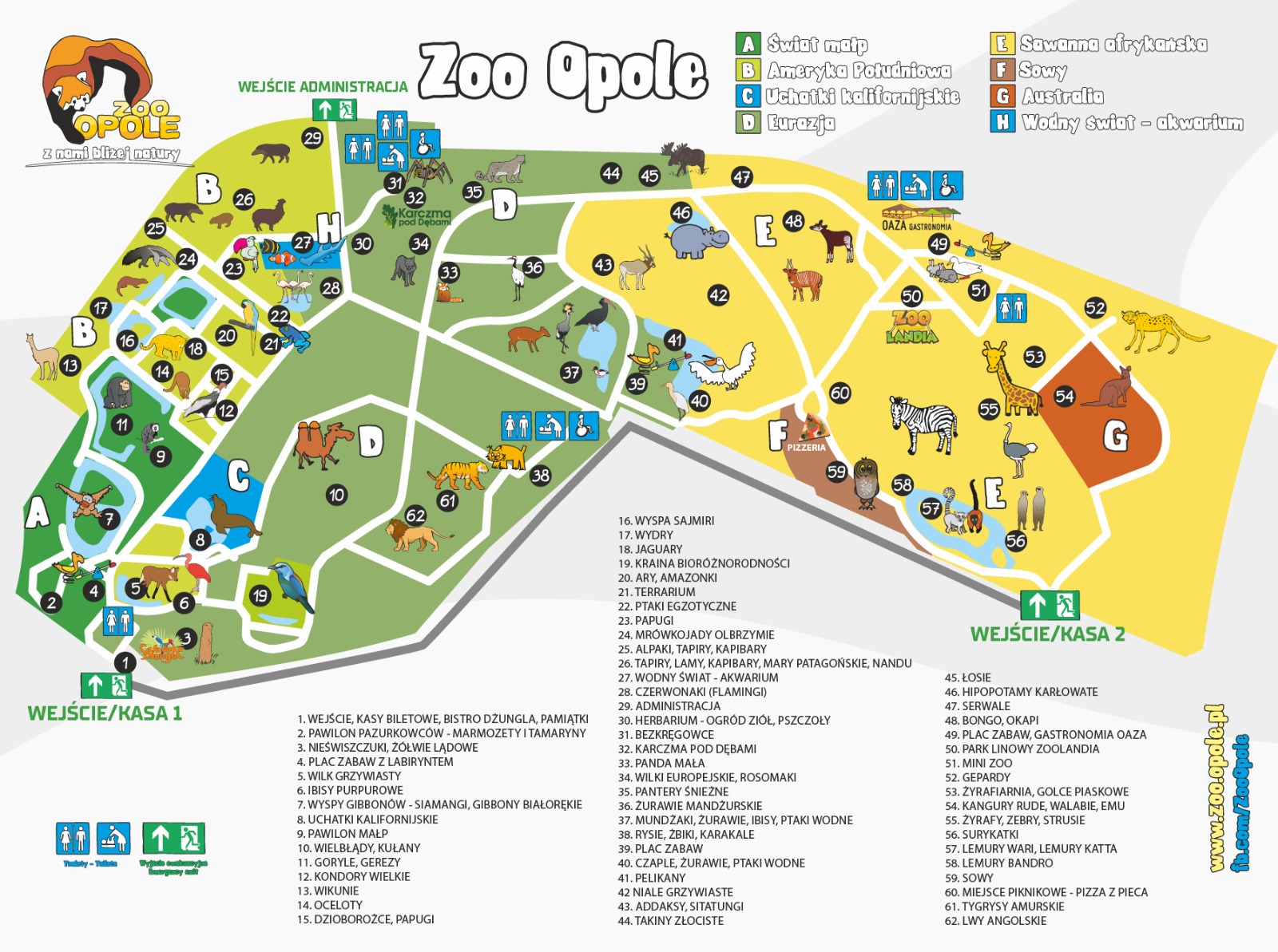 Zoo Opole Mapa
