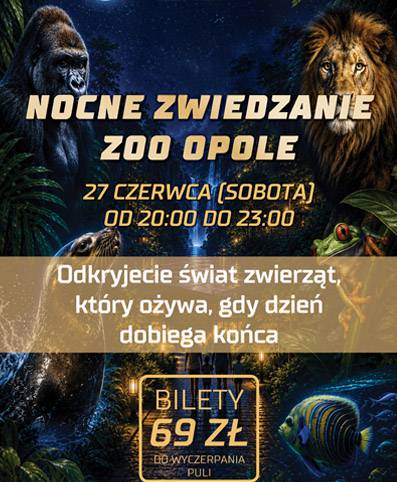 Nocne zwiedzanie Zoo Opole